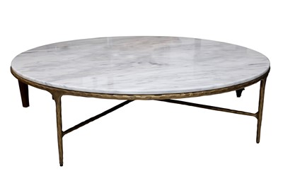 Lot 1046 - PURE WHITE LINES, A CONTEMPORARY COFFEE TABLE FROM THE PASADENA RANGE