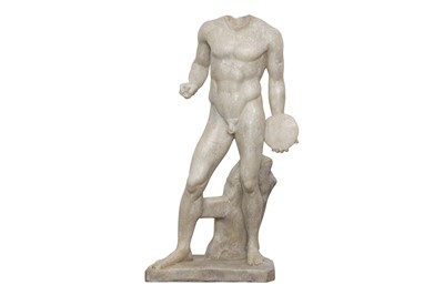 Lot 110 - PURE WHITE LINES, AFTER POLYCLITUS, A CLASSICAL SCULPTURE INFLUENCED BY DISCOPHOROS