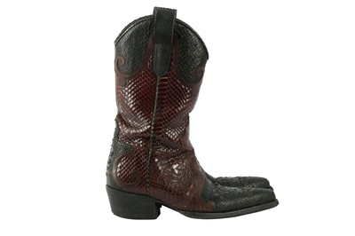 GUCCI Snakeskin Western Boots