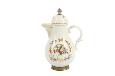 Lot 79 - A NYMPHENBERG PORCELAIN  JUG AND COVER, 18TH CENTURY