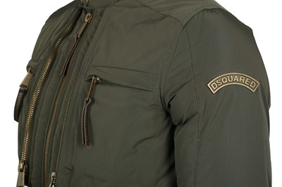 Lot 98 - Dsquared2 Khaki Puffer Jacket - Size 44