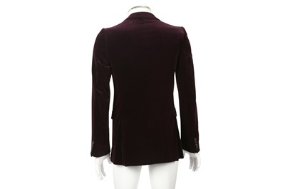 Lot 19 - Alexander McQueen Purple Velvet Blazer - Size 46