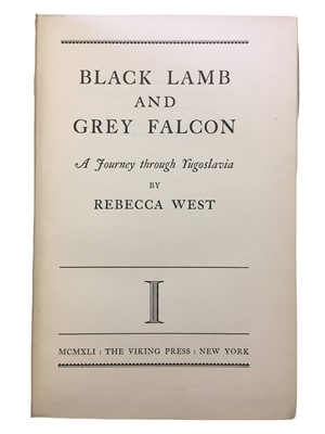 Lot 735 - West (Rebecca) Black Lamb and Grey Falcon