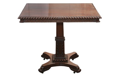 Lot 180 - A WILLIAM IV ANGLO-INDIAN ROSEWOOD TILT TOP TABLE