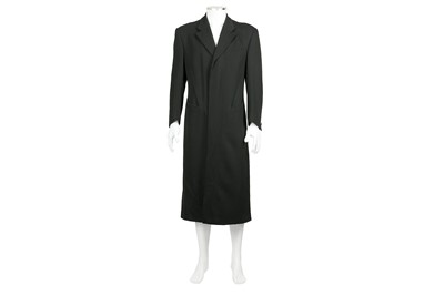 Lot 199 - Thierry Mugler Black Wool Trench Coat - Size 48