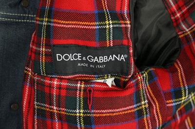 Lot 54 - Dolce & Gabbana Blue Distressed Denim Jacket - Size 44