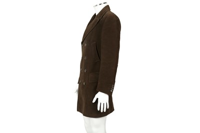 Lot 97 - Gucci Olive Double Breasted Coat - Size 46