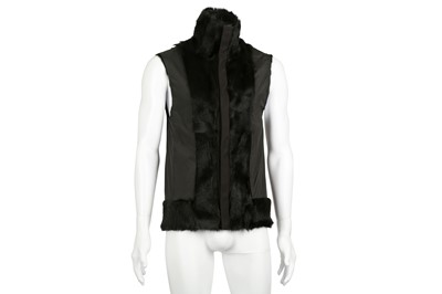 Lot 220 - Dolce & Gabbana Black Fur Lined Gilet - Size 44
