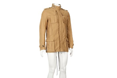 Lot 167 - Dior Tan Cotton Utility Jacket - Size 46