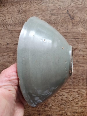 Lot 470 - A KOREAN CELADON-GLAZED BOWL.