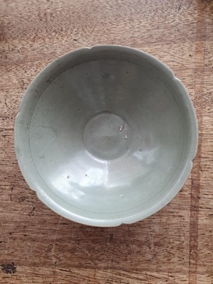 Lot 470 - A KOREAN CELADON-GLAZED BOWL.