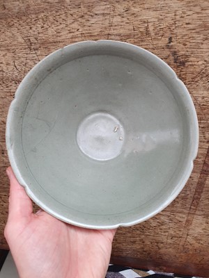 Lot 470 - A KOREAN CELADON-GLAZED BOWL.