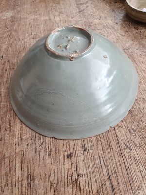 Lot 470 - A KOREAN CELADON-GLAZED BOWL.
