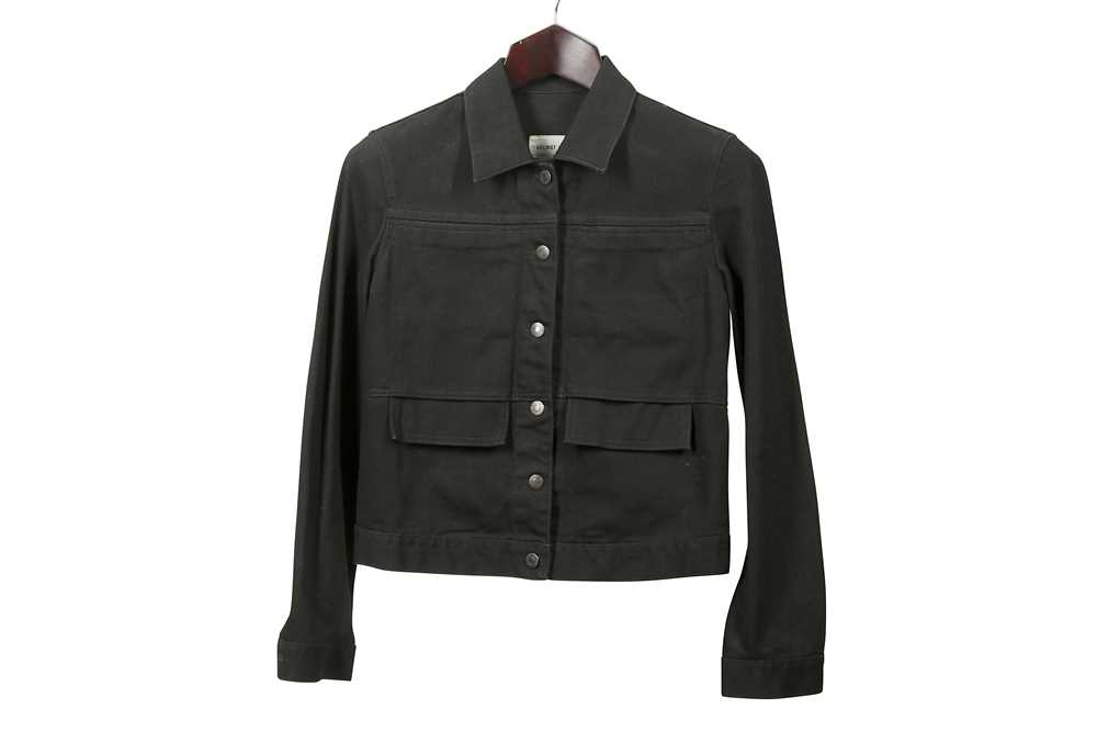 Lot 227 - Helmut Lang Black Denim Jacket - Size 42