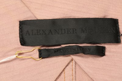 Lot 10 - Alexander McQueen Blush Pink Denim Blazer - Size 46