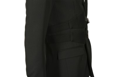 Lot 230 - Dior Black Wool Harness Detail Blazer - Size 44