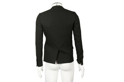 Lot 230 - Dior Black Wool Harness Detail Blazer - Size 44