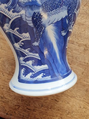 Lot 178 - A CHINESE BLUE AND WHITE YEN YEN VASE.