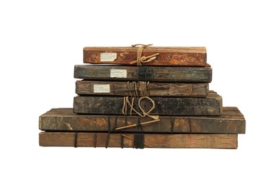 Lot 346 - A COLLECTION OF THIRTEEN PALM LEAF MANUSCRIPTS