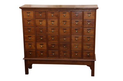 Lot 215 - A LARGE ANGLO INDIAN FILING CHEST, CONTEMPORARY