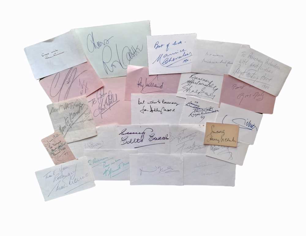 Lot 829 - Autograph Collection.- Actors & Entertainers