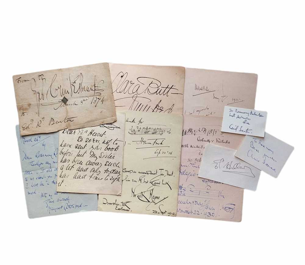 Lot 839 - Autograph Collection.- Miscellaneous