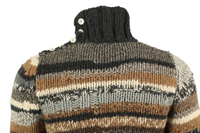 Lot 151 - Dolce & Gabbana Beige Wool Stripe Jumper - Size M