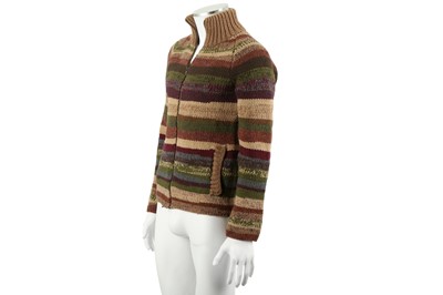 Lot 152 - Dolce & Gabbana Beige Wool Striped Knit Jumper - Size S