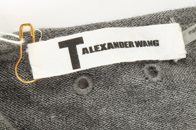 Lot 33 - Alexander Wang Grey Fine Knit Jumper - Size XS
