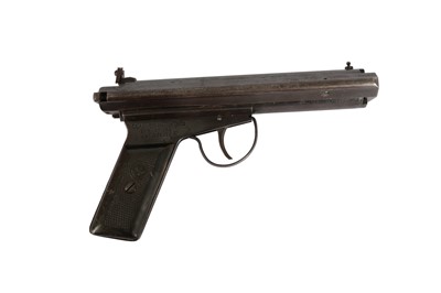 Lot 100 - AN F CLARKE PATENT THE 'WARRIOR' .177 CALIBRE SIDE LEVER AIR PISTOL, MADE BY ACCLES & SHELVOKE LTD
