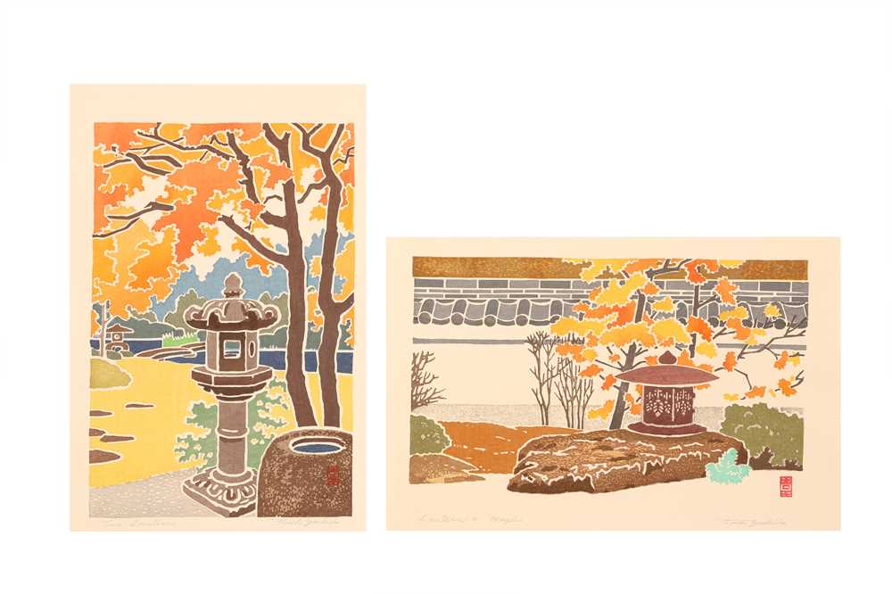 吉田遠志　　雪国　木版画 吉田遠志 (Yoshida Toshi) (1911－1995) 木版画 015503 雪国