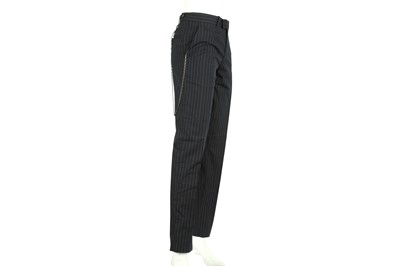 Lot 84 - Alexander McQueen Navy Pinstripe Trouser- Size 46