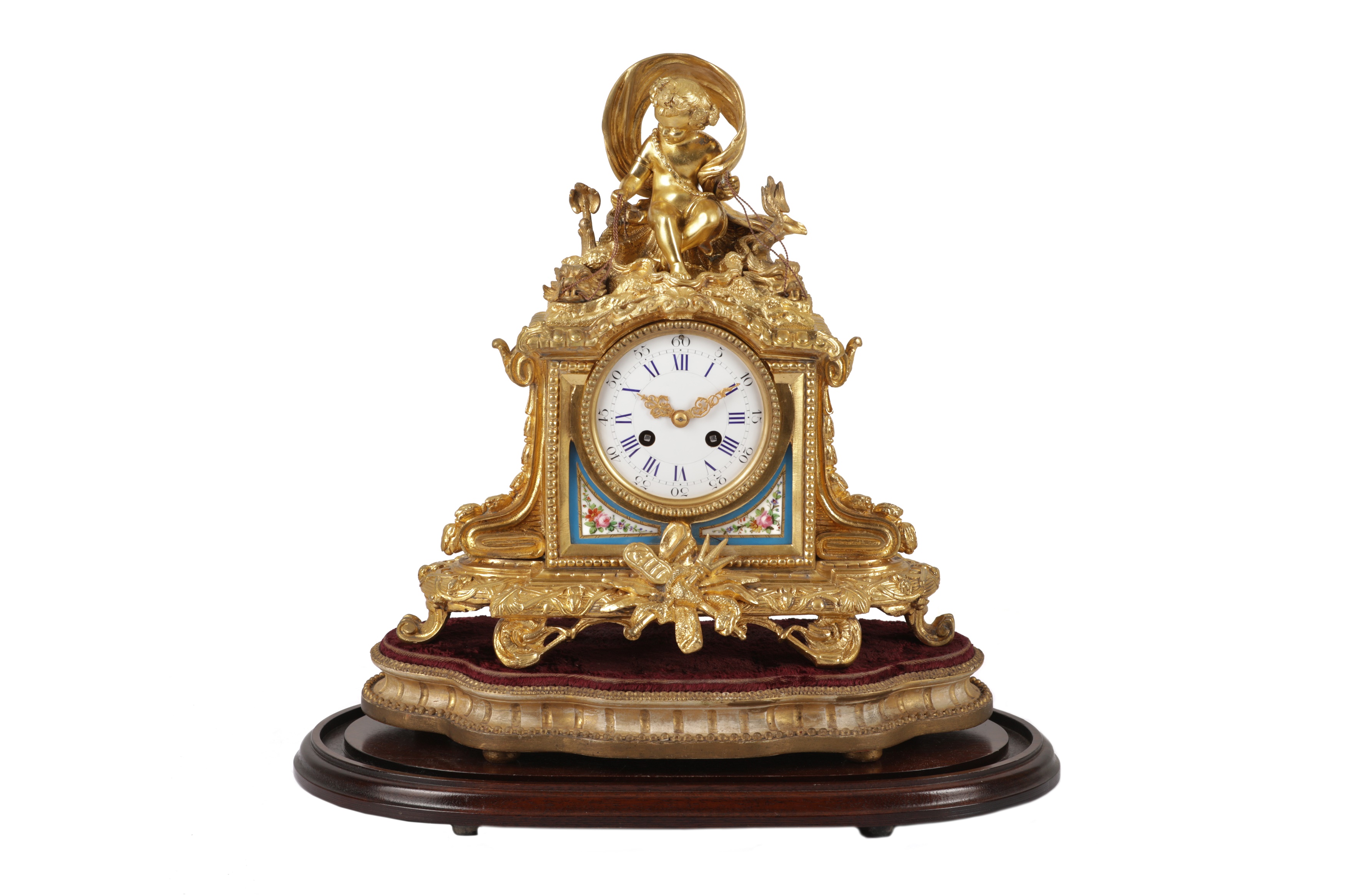 Lot 71 - AMENDED DESCRIPTION: A FRENCH GILT METAL AND