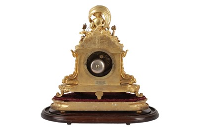 Lot 71 - AMENDED DESCRIPTION: A FRENCH GILT METAL AND SEVRES STYLE PORCELAIN MOUNTED CLOCK, LATE 19TH CENTURY