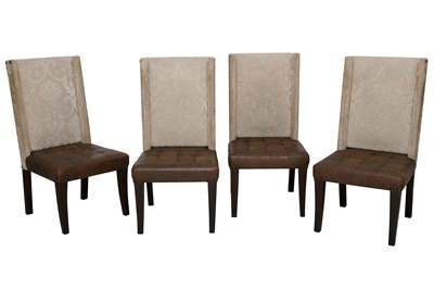 Lot 1064 - A SET OF FOUR DINING CHAIRS, 21ST CENTURY