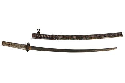 Lot 944 - A JAPANESE CLOISONNE SWORD(KATANA), 20TH CENTURY