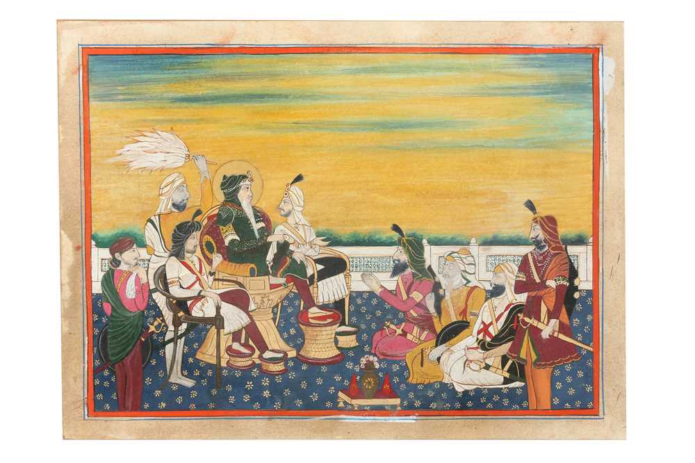 Lot 410 - THE COURT OF THE FIRST SIKH RULER, MAHARAJA RANJIT SINGH (1780 - 1839)