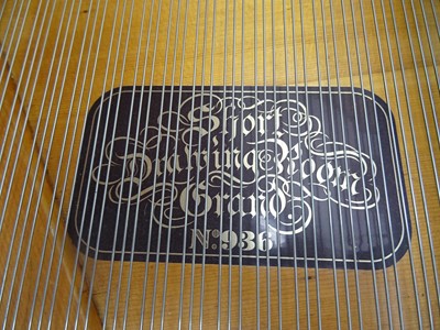 Lot 132 - A VICTORIAN JOHN BROADWOOD & SONS OF LONDON BURR WALNUT GRAND PIANO