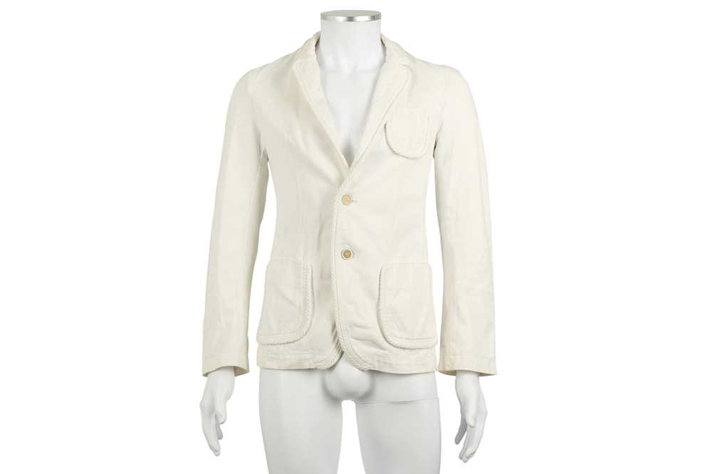 Lot 255 Alexander McQueen White Denim Military