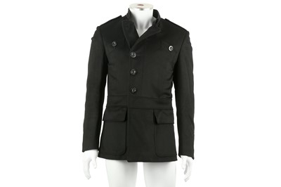 Lot 239 - Gucci Black Wool Military Style Coat - Size 46