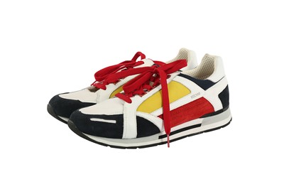 Lot 264 - Moschino Tri Colour Trainer - Size 41