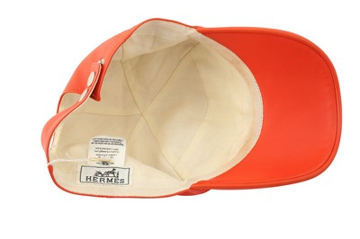 Lot 263 - Hermés Orange Oran H Logo Baseball Cap - Size 58