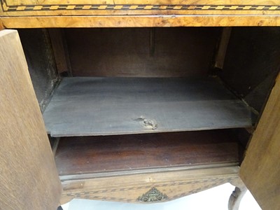 Lot 242 - A FRENCH BURR WOOD AND INLAID SECTRETAIRE A ABBATANT, LATE 19TH CENTURY