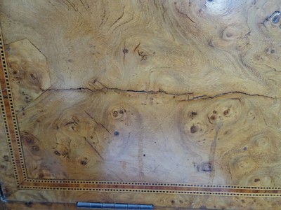 Lot 242 - A FRENCH BURR WOOD AND INLAID SECTRETAIRE A ABBATANT, LATE 19TH CENTURY