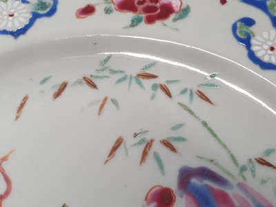 Lot 299 - A PAIR OF CHINESE PORCELAIN PLATES, QIANLONG, 18TH CENTURY