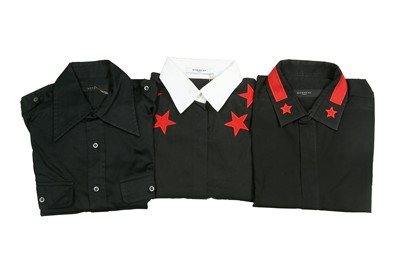 Lot 249 - Three Black Cotton Western Style Shirts
