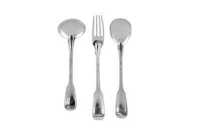 Lot 434 - A mid-20th century German 800 standard silver flatware set, Bremen circa 1960 by Koch & Bergfeld