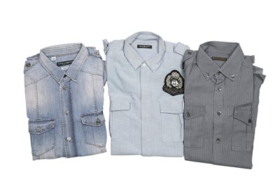 Lot 67 - Three Denim Cotton Western Shirts - Size 37 and 38