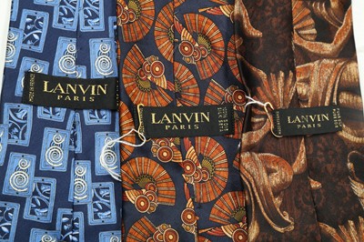 Lot 275 - Three Lanvin Silk Print Ties