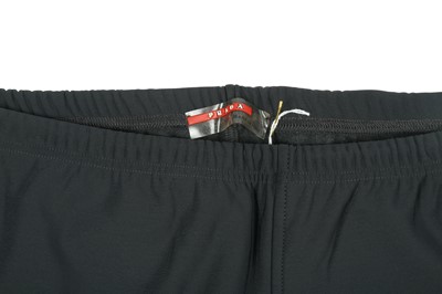 Lot 40 - Prada Slate Grey Bootcut Nylon Trouser - Size M